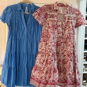 Anthropologie Blue Dress